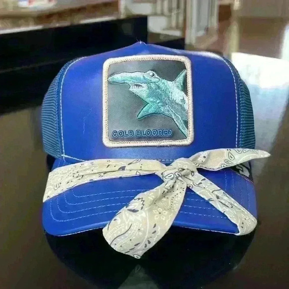 Goorin Bris Cold Blooded Jawsome Dhark Hammerhead LE Trucker Hat Shark Ballcap - Picture 1 of 6